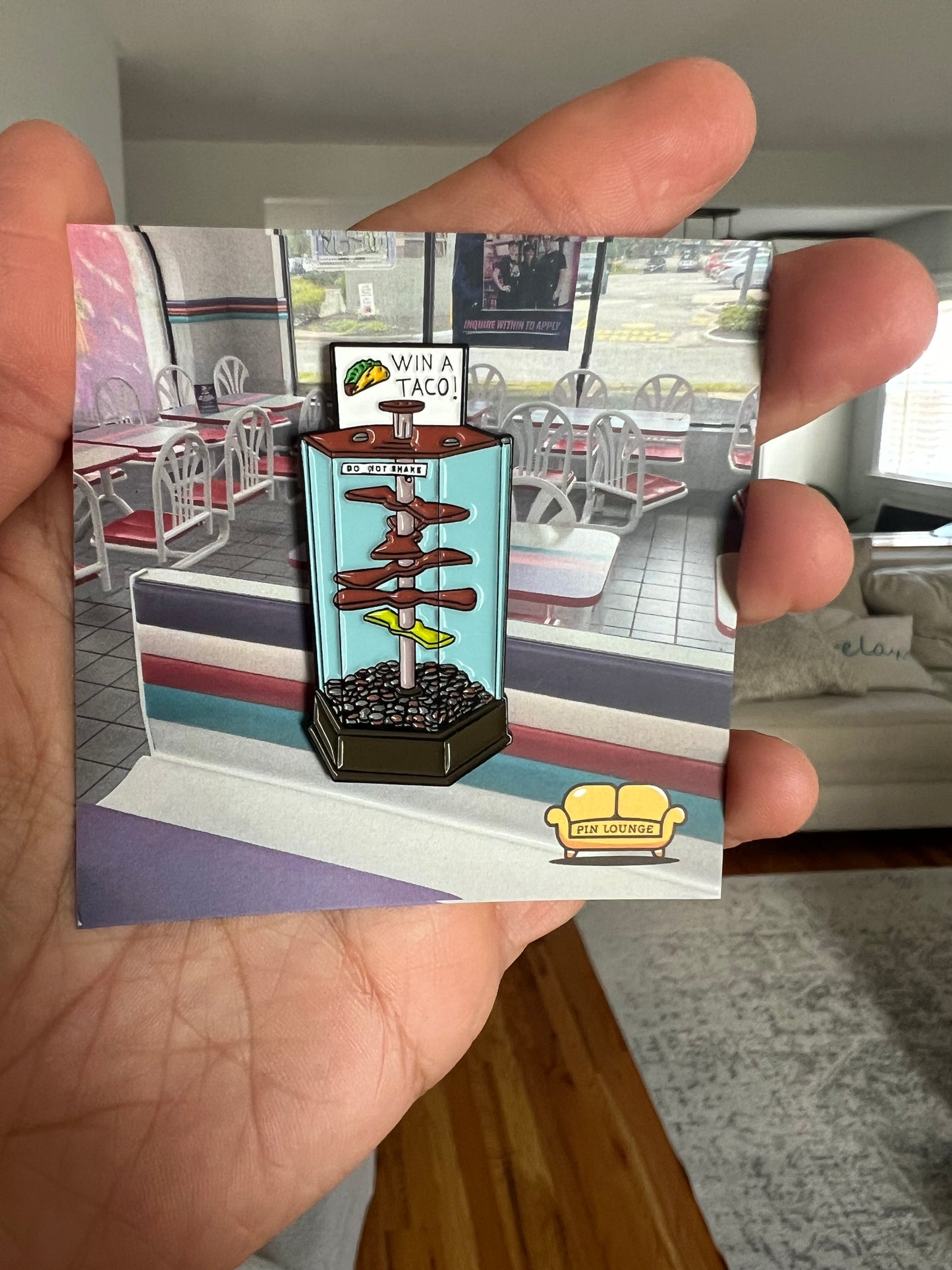 Coin Catcher Game Pin