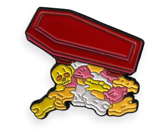 Skeleton Candy Pin