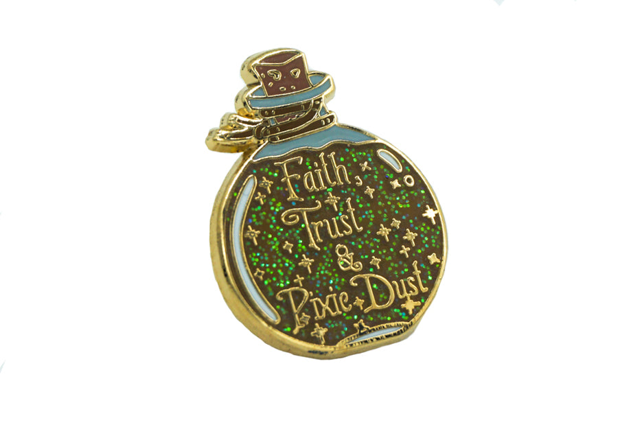 Faith, Trust and Pixie Dust Jar Pin