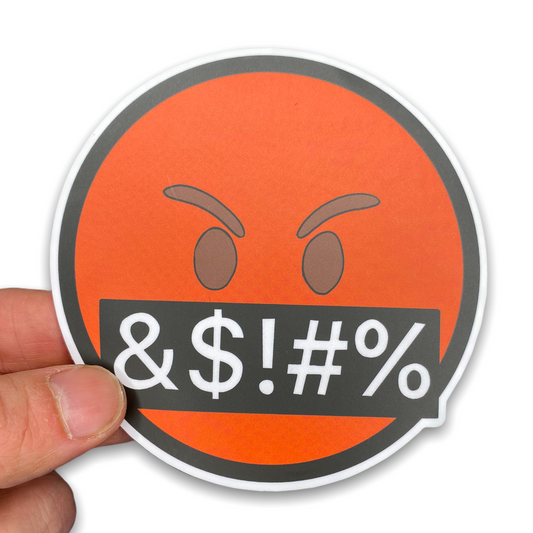 Swearing Face Emoji Face Sticker