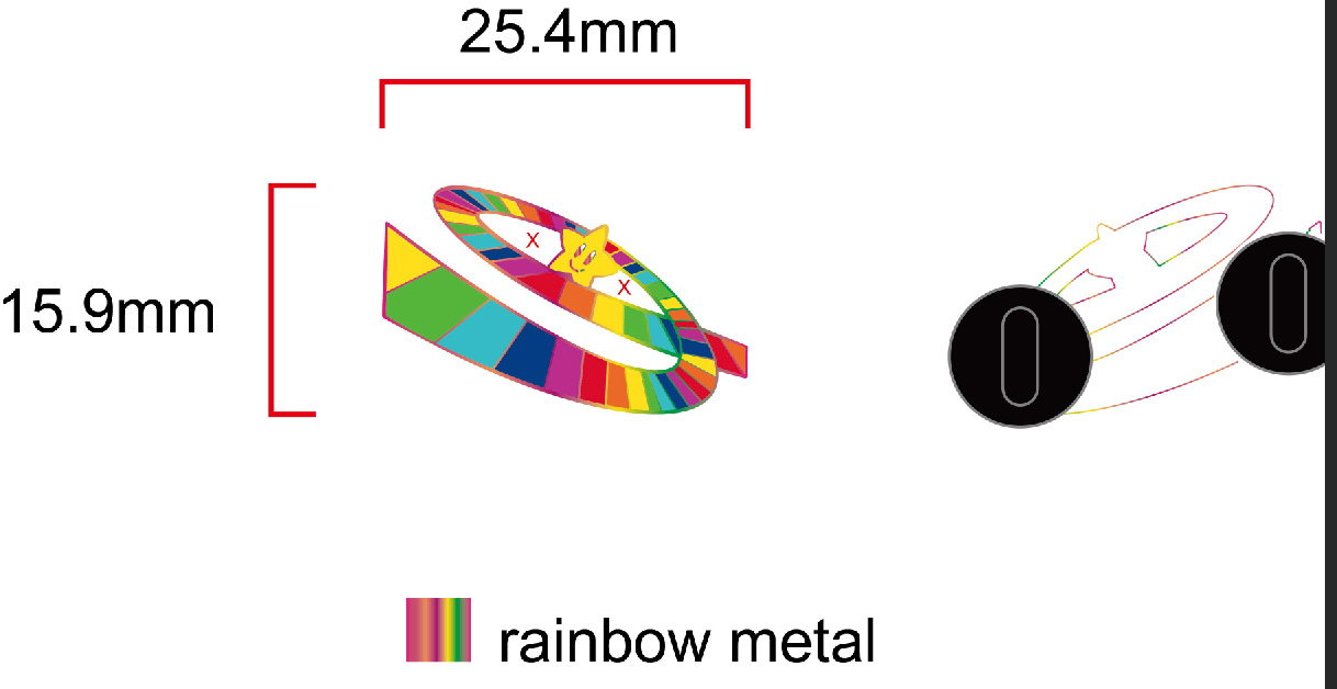 Rainbow Star Pin