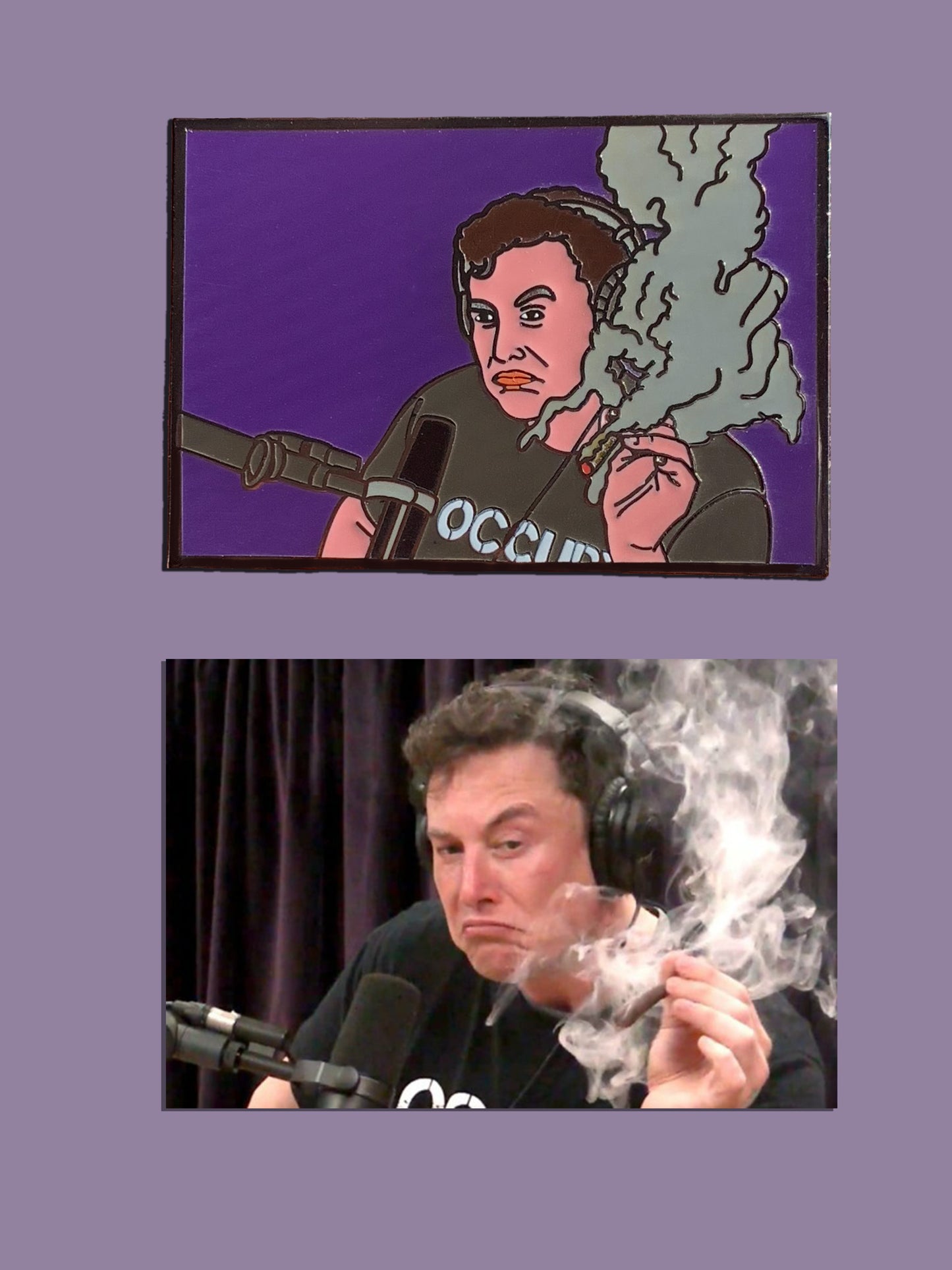Lifted Musk Meme Pin