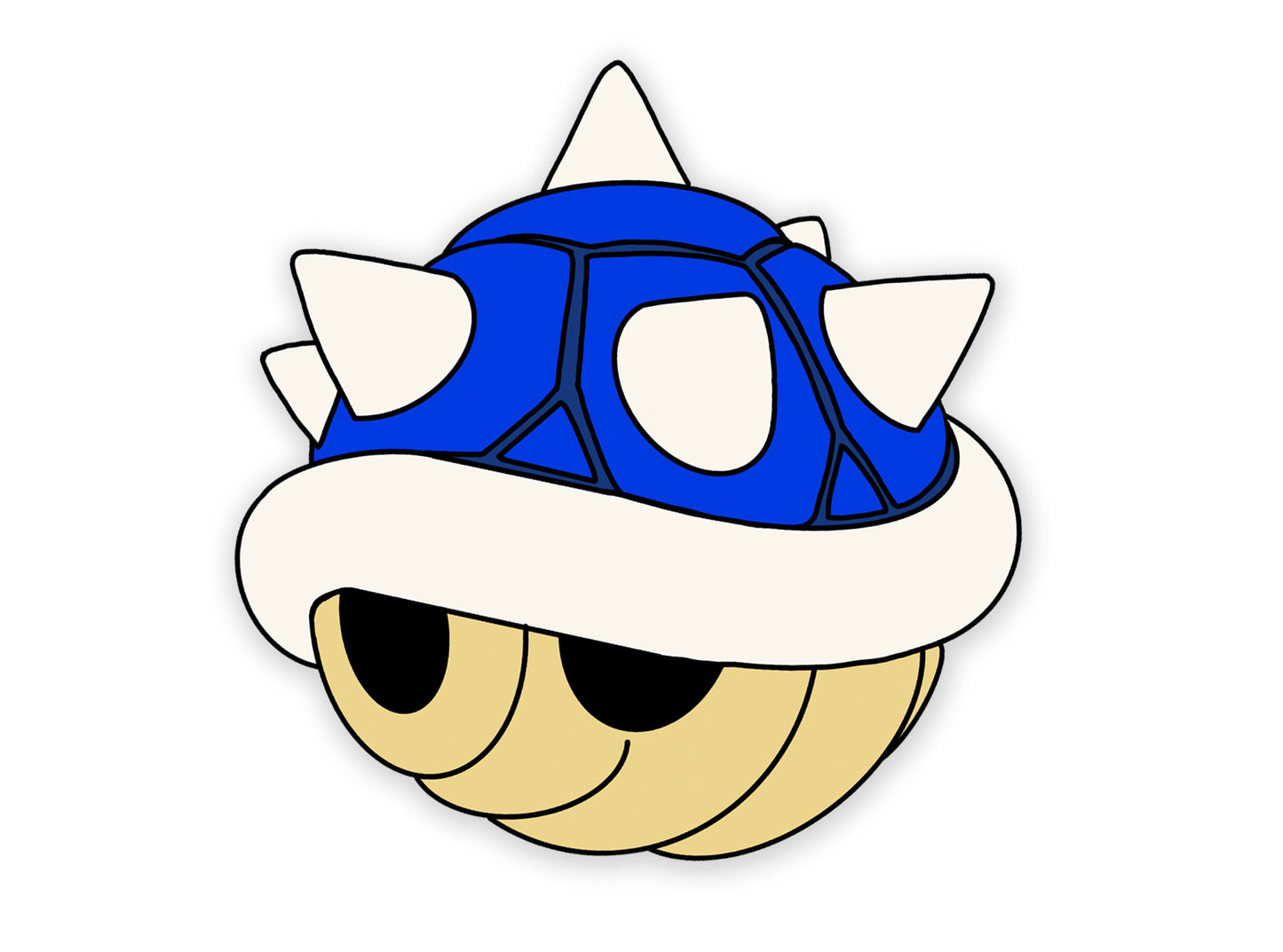 Blue Shell Enamel Pin