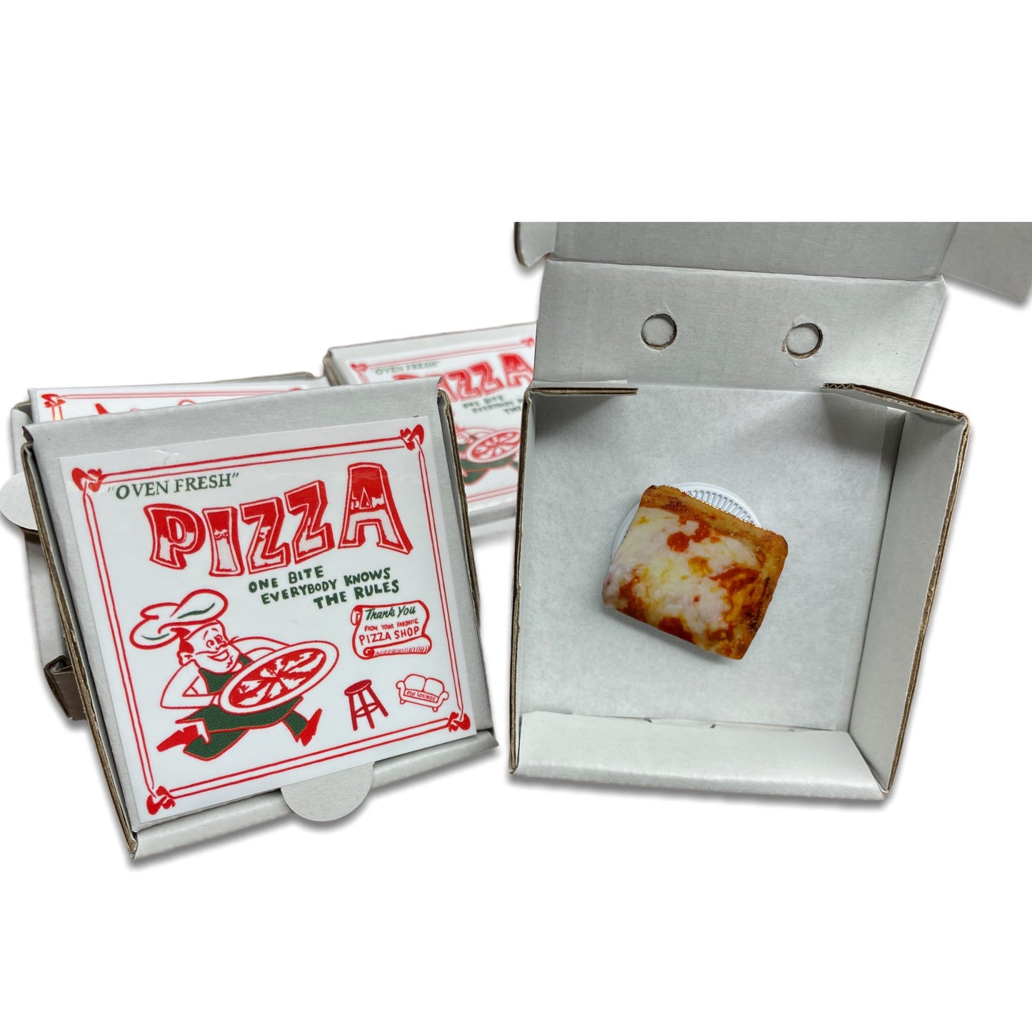 Real Sicilian Slice of Pizza Pin | Pizza Pin | New York Pizza | Food Pins | Realistic | NYC Square Slice