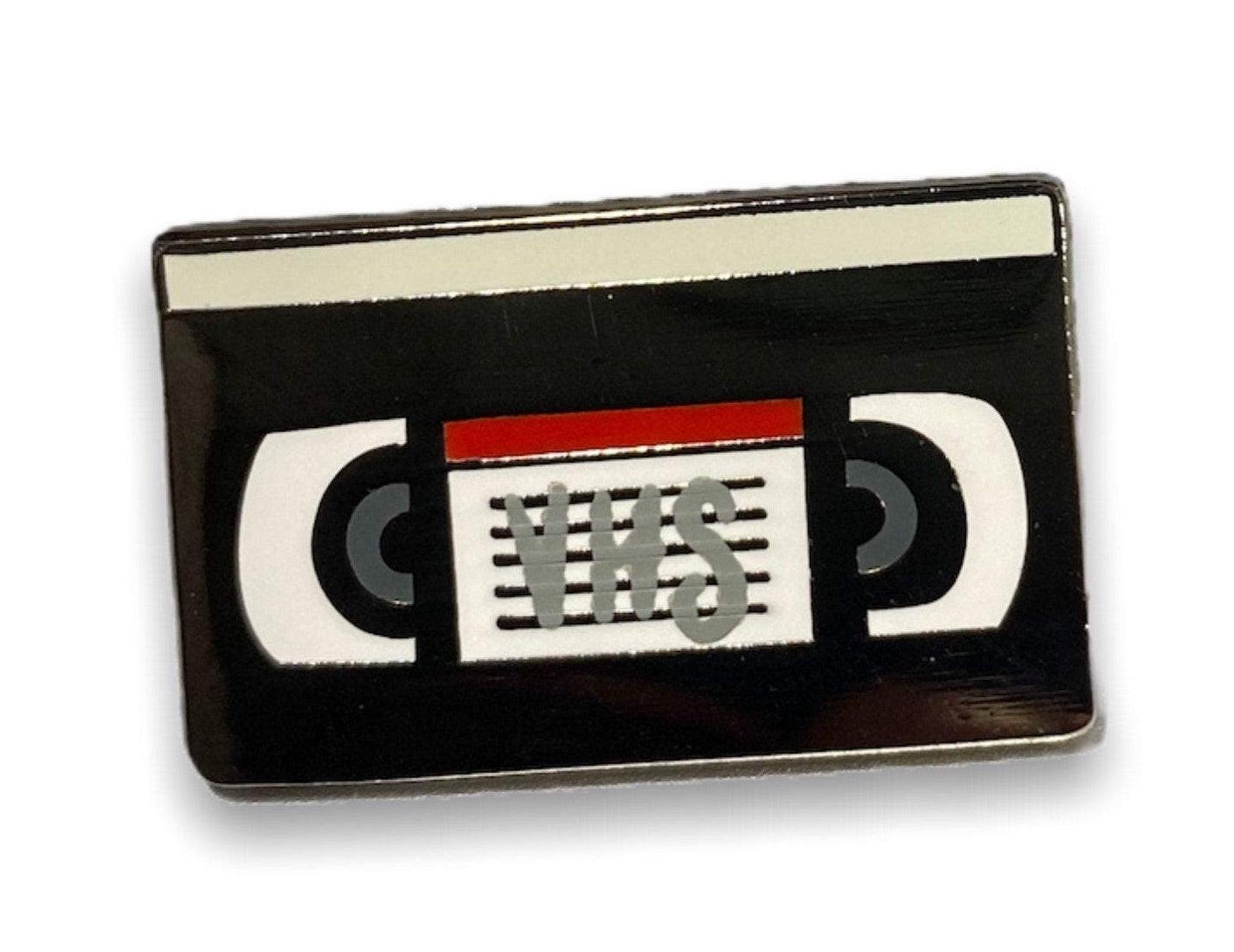 VHS Tape Enamel pin | throw back pin | VCR pin | cassette tape pin | nostalgia pin
