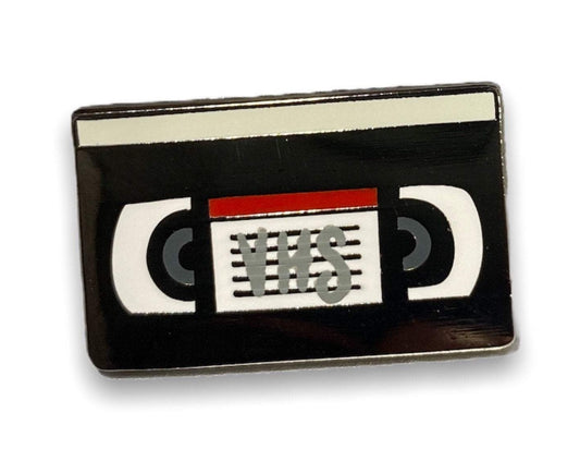 VHS Tape Enamel pin | throw back pin | VCR pin | cassette tape pin | nostalgia pin