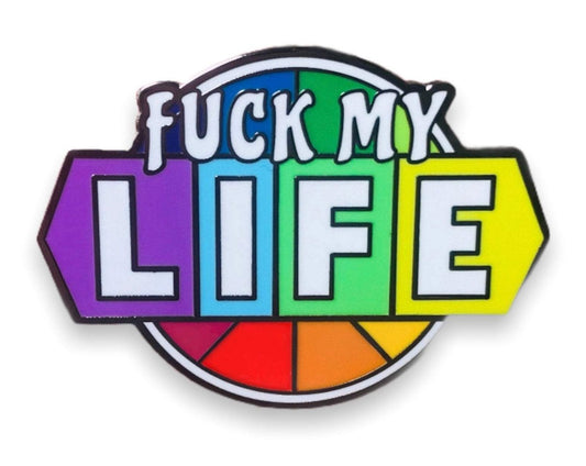 FML Enamel Pin | funny enamel pins | wheel of fortune pins