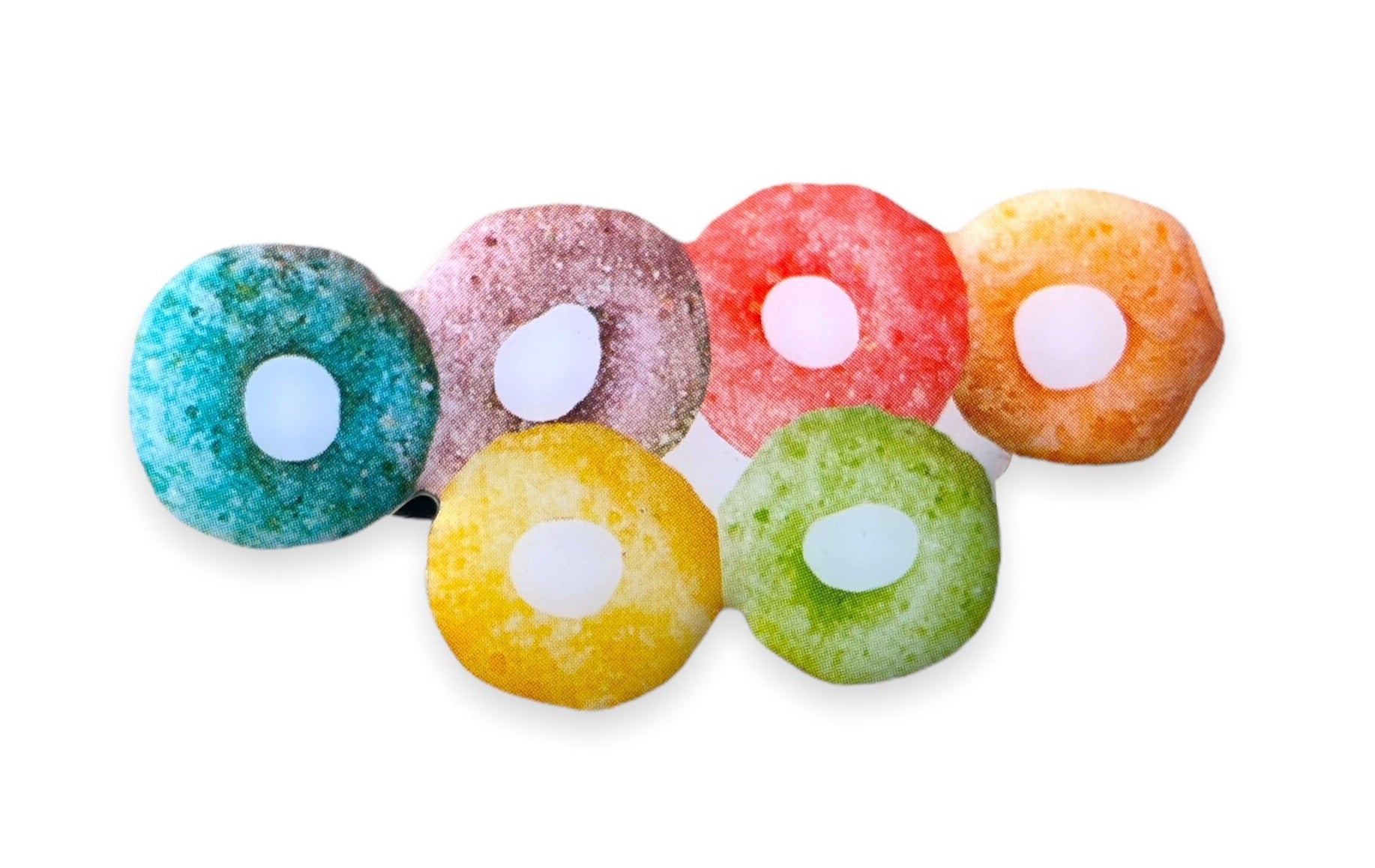 Interlocking Cereal Rings Pin | Olympic pins | Olympic ring pins | throw back 90s | Food Pins | Realistic | sports pins | fruit loops