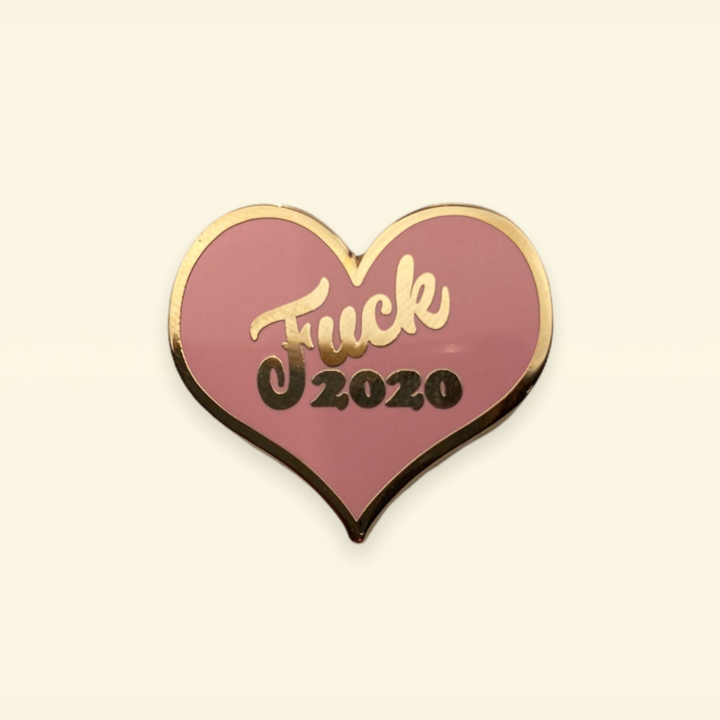 F 2020 Enamel Pin | 2020 pins | pop culture pins | funny pins | heart pins