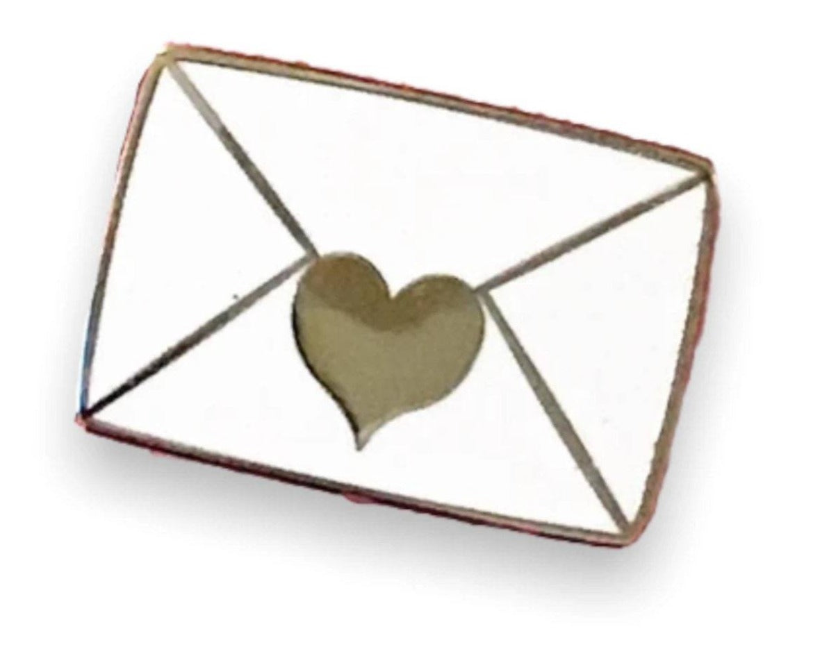 Love Letter Enamel Pin | letter pins | heart pin | love pin | Valentine’s Day pin