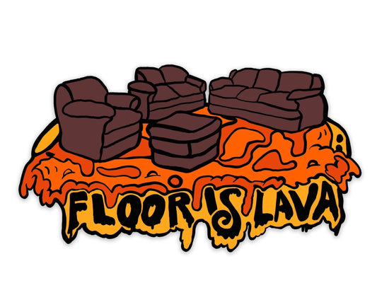 PRE ORDER Floor is Lava Enamel Pin Enamel Pin | nostalgia pins | throw back pins