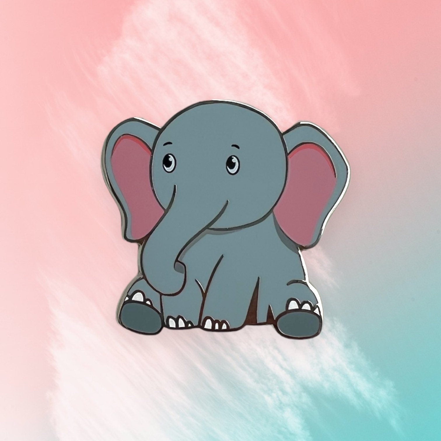 Cute Baby Elephant Enamel Pin | elephant pins | animal pin | cute pins | elephant pins