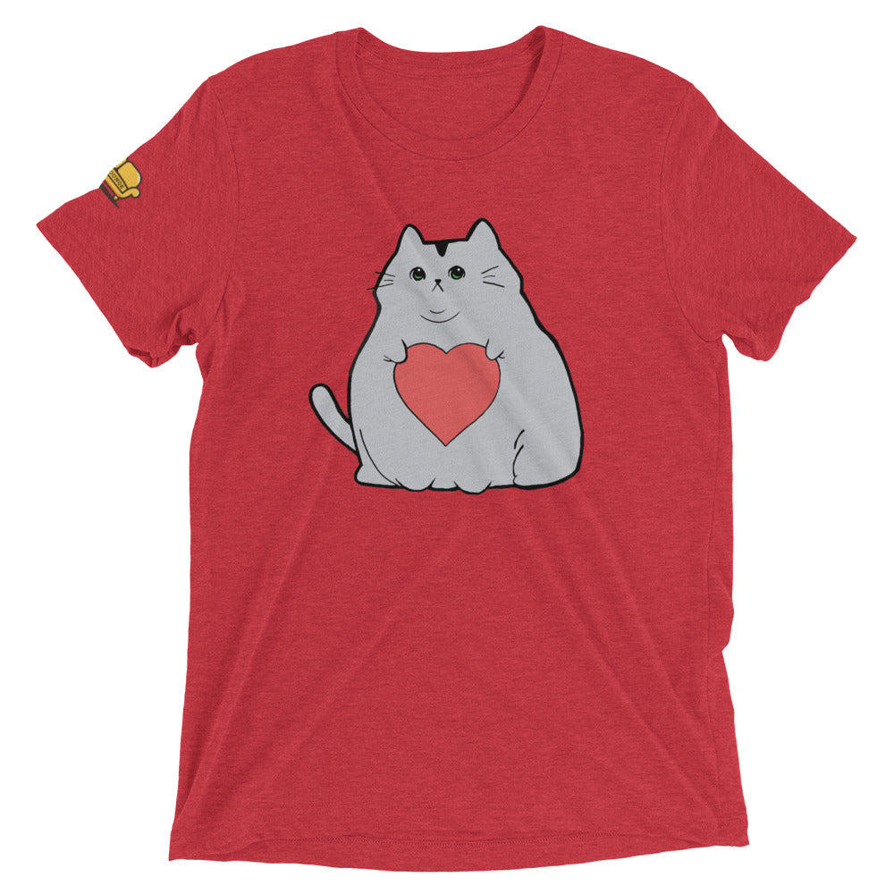 Grey Fat Cat T Shirt