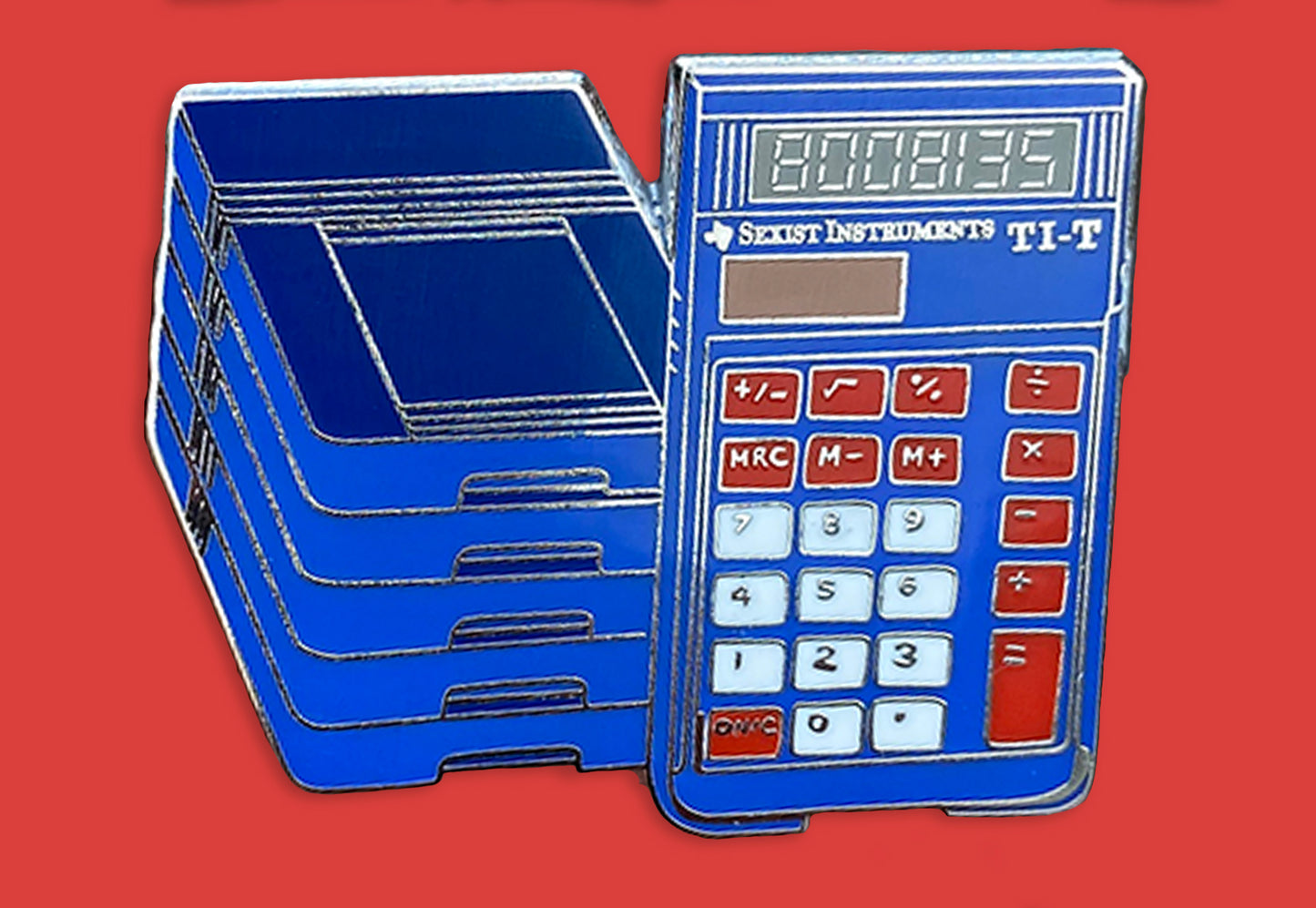 Old School Calculator Pin