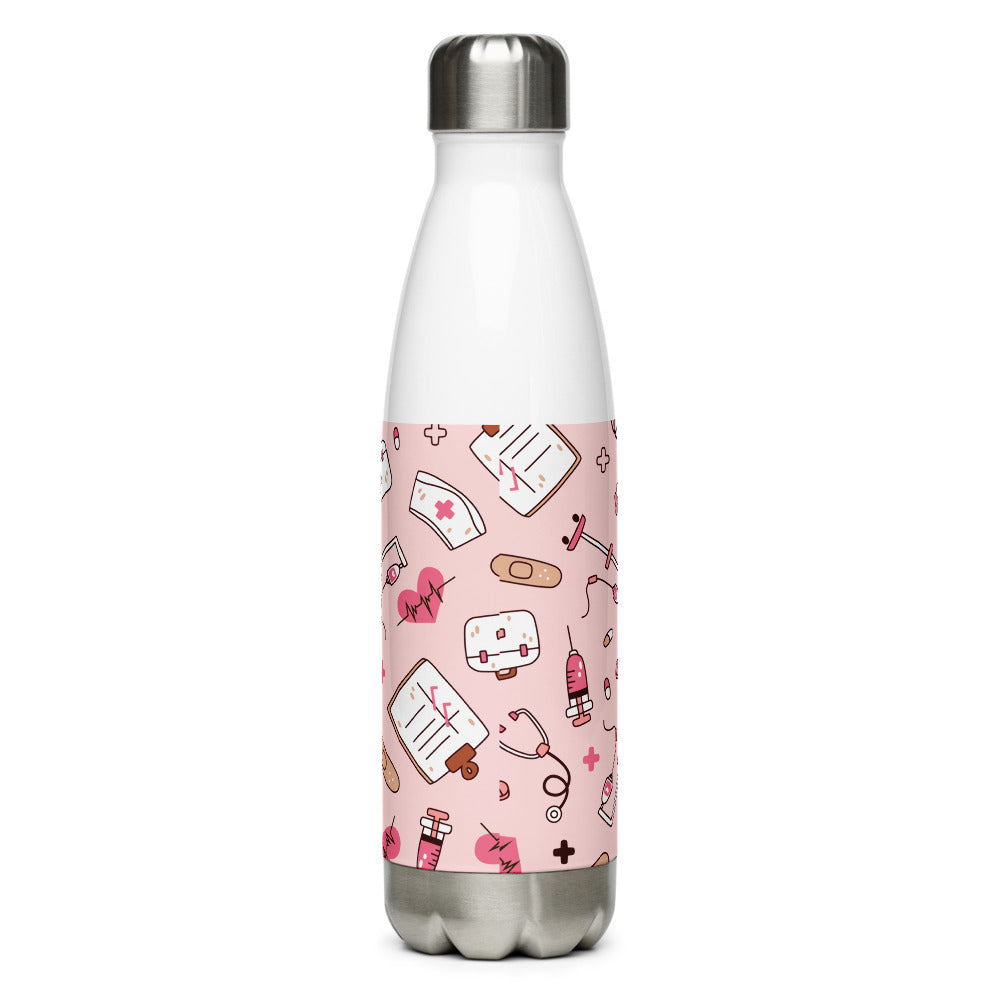 Nurse Themed Steel Water Bottle