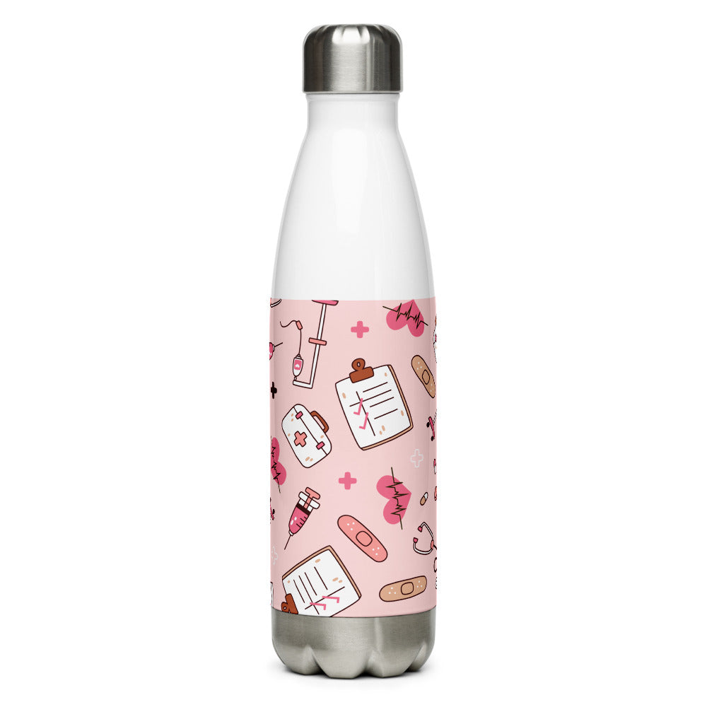 Nurse Themed Steel Water Bottle