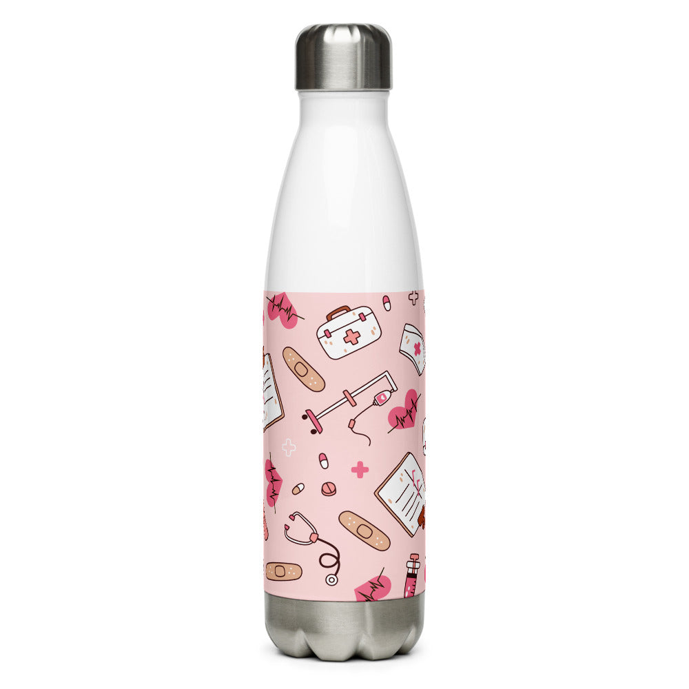 Nurse Themed Steel Water Bottle