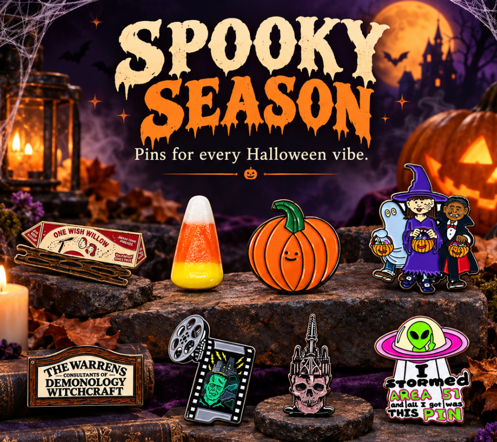 Halloween Pins and Clothing