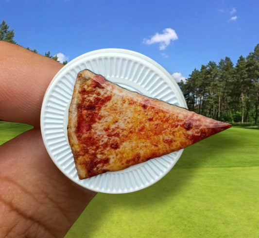 Pizza Golf Ball Marker and Pin