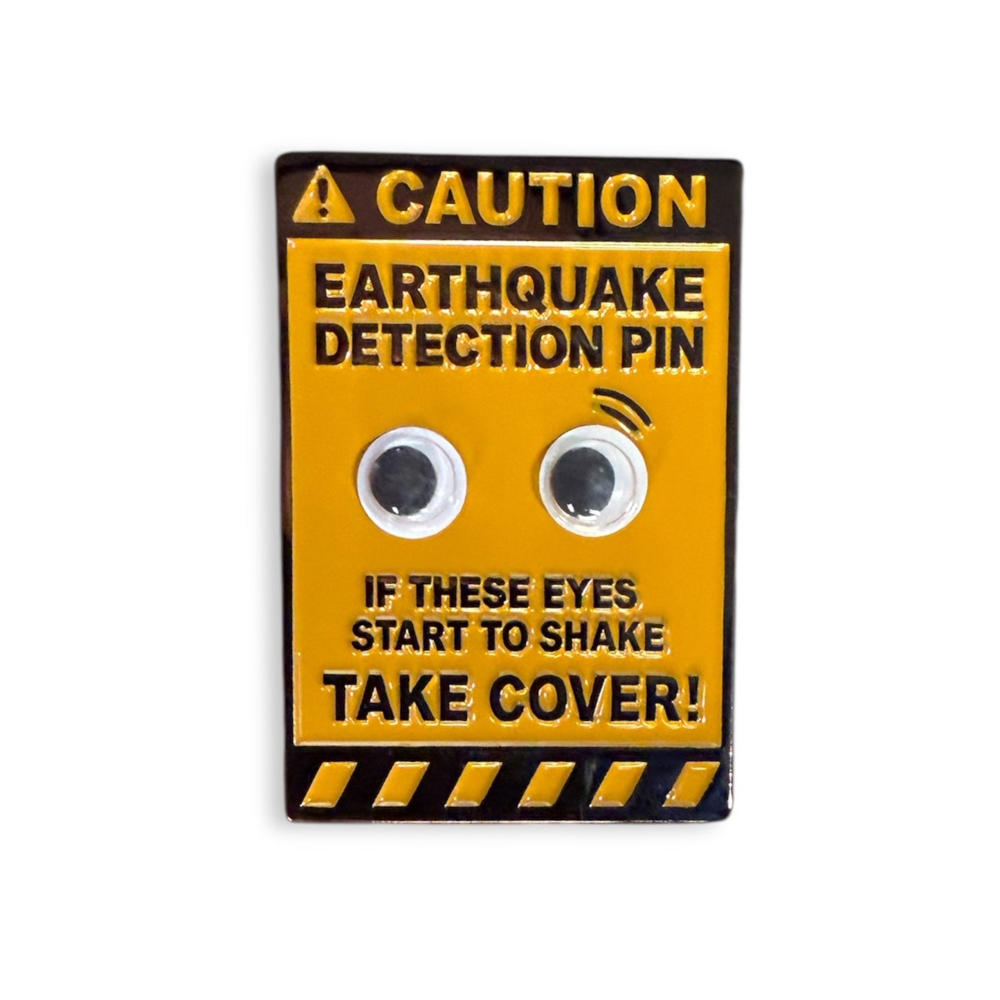 Earthquake Detection Enamel Pin