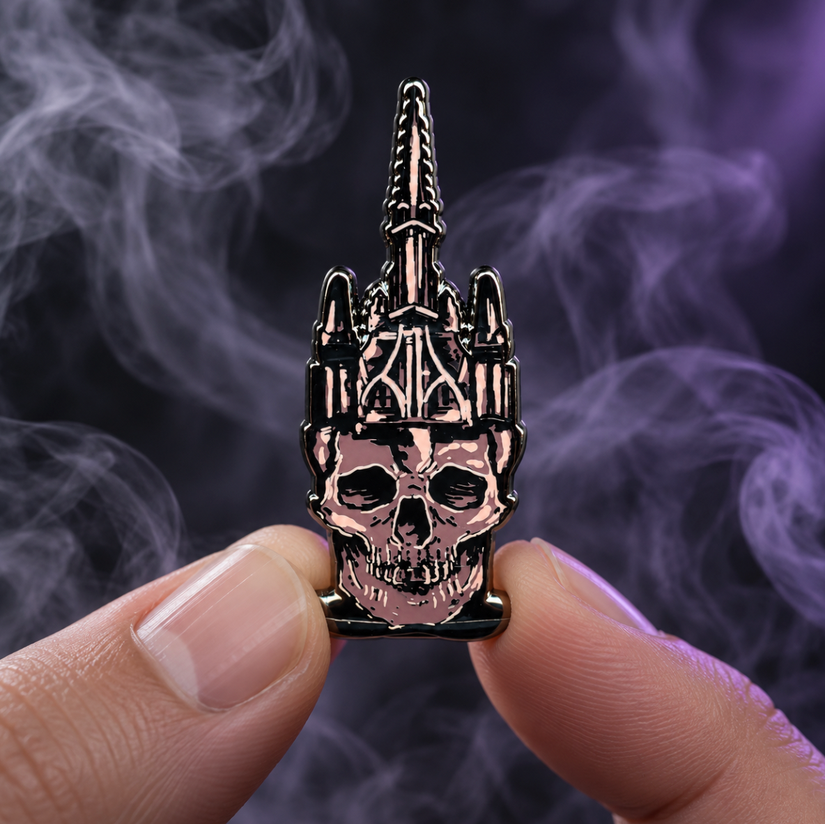 Skull Castle Pin