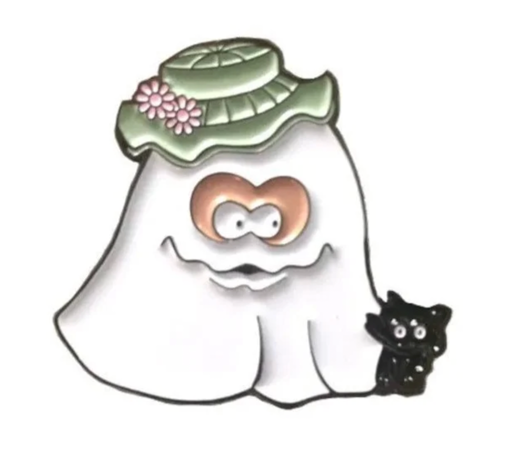 Ghost McBoo Halloween Pin
