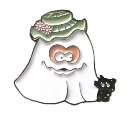 Ghost McBoo Halloween Pin
