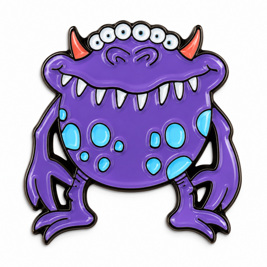 Purple Monster Pin