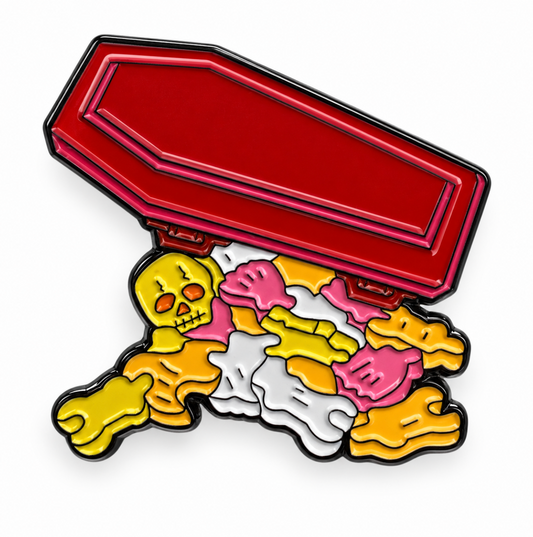 Skeleton Candy Pin
