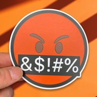 Swearing Face Emoji Face Sticker