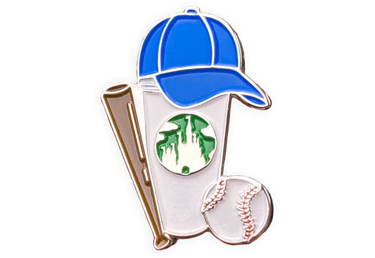 Baseball Castle Cup Pin