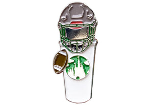 Football Castle Cup Pin