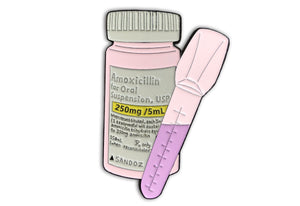 Pink Bubble Gum Medicine Pin