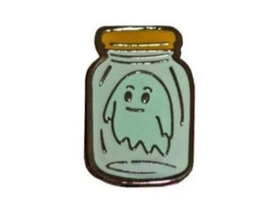Glow in the Dark Ghost Hard Enamel Pin | Halloween pins | glow in the dark | ghost pins