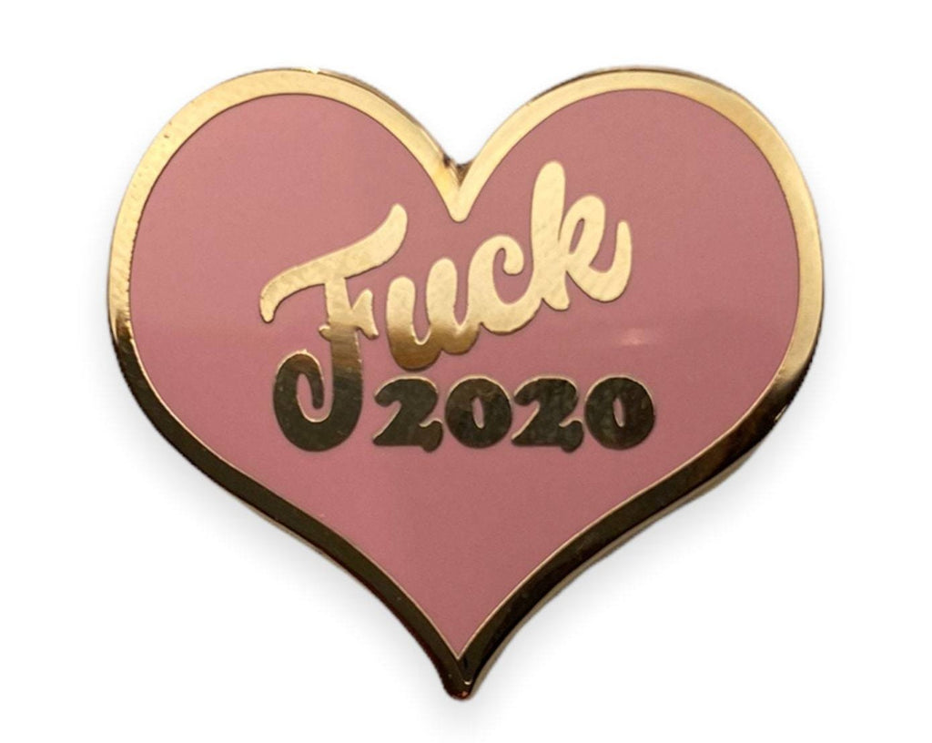 F 2020 Enamel Pin | 2020 pins | pop culture pins | funny pins | heart pins