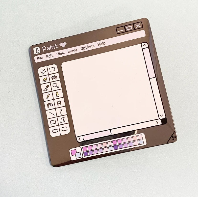 Kawaii Metal Paint Pad Pin ( Dry Erase Board ) | customizable enamel pin | Microsoft paint pins | photoshop pin