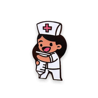 Nurse Holding Syringe Enamel Pin | Nursing pins | Doctor pins | Medical Accessories | nurse week | nurses week