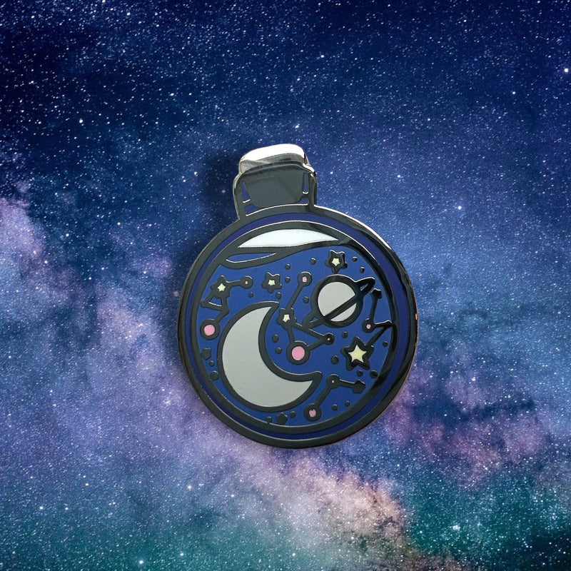 Astronomy Jar Enamel Pin | stars pin | planets pin | stars and planets | astronomy enamel pins