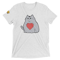 Grey Fat Cat T Shirt