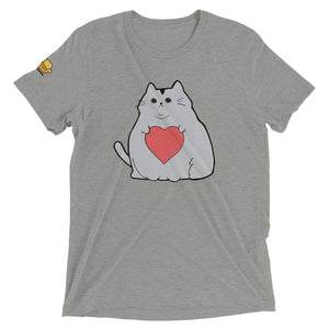 Grey Fat Cat T Shirt