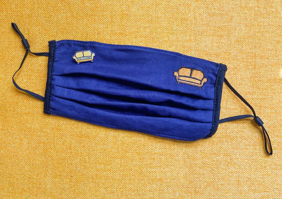 Pin Lounge Couch Face Mask and Free Couch Pin